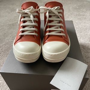 Rick Owens Low Leather - Orange and Milk